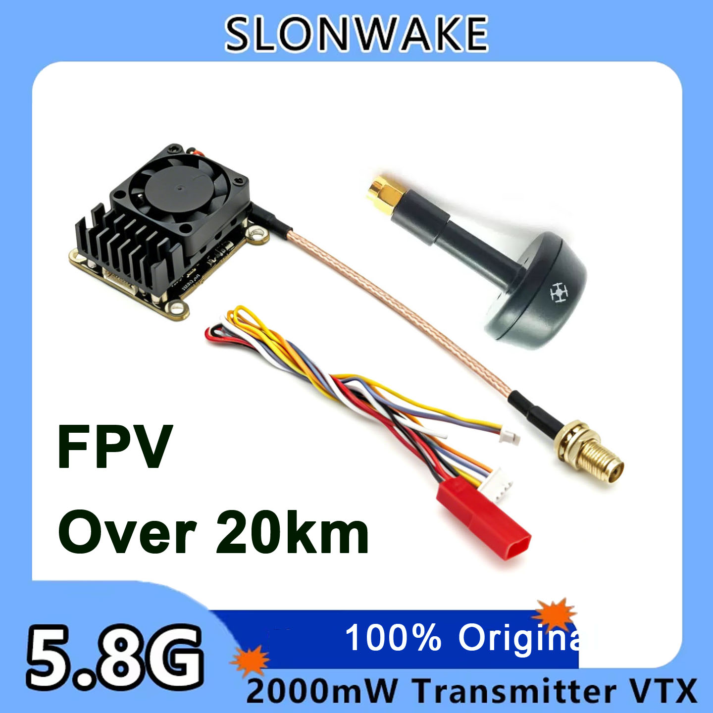 Drone Receiver - Pembaruan baru 5.8Ghz 2W VTX FPV