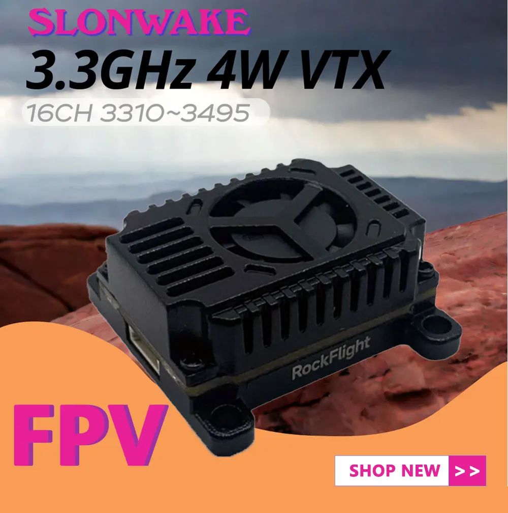 SLONWAKE FPV 3.3G 16CH 4000mW  - Drone Receiver ulasan dan harga