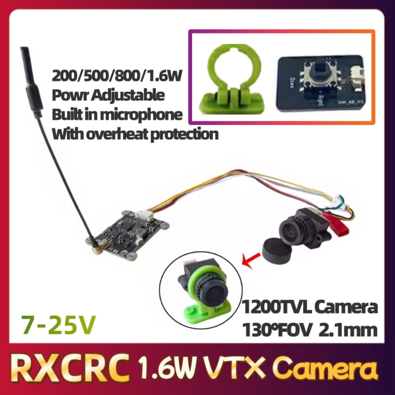 Modul RXCRC 5.8G 48CH 1.6W VTX - Drone Receiver ulasan dan harga